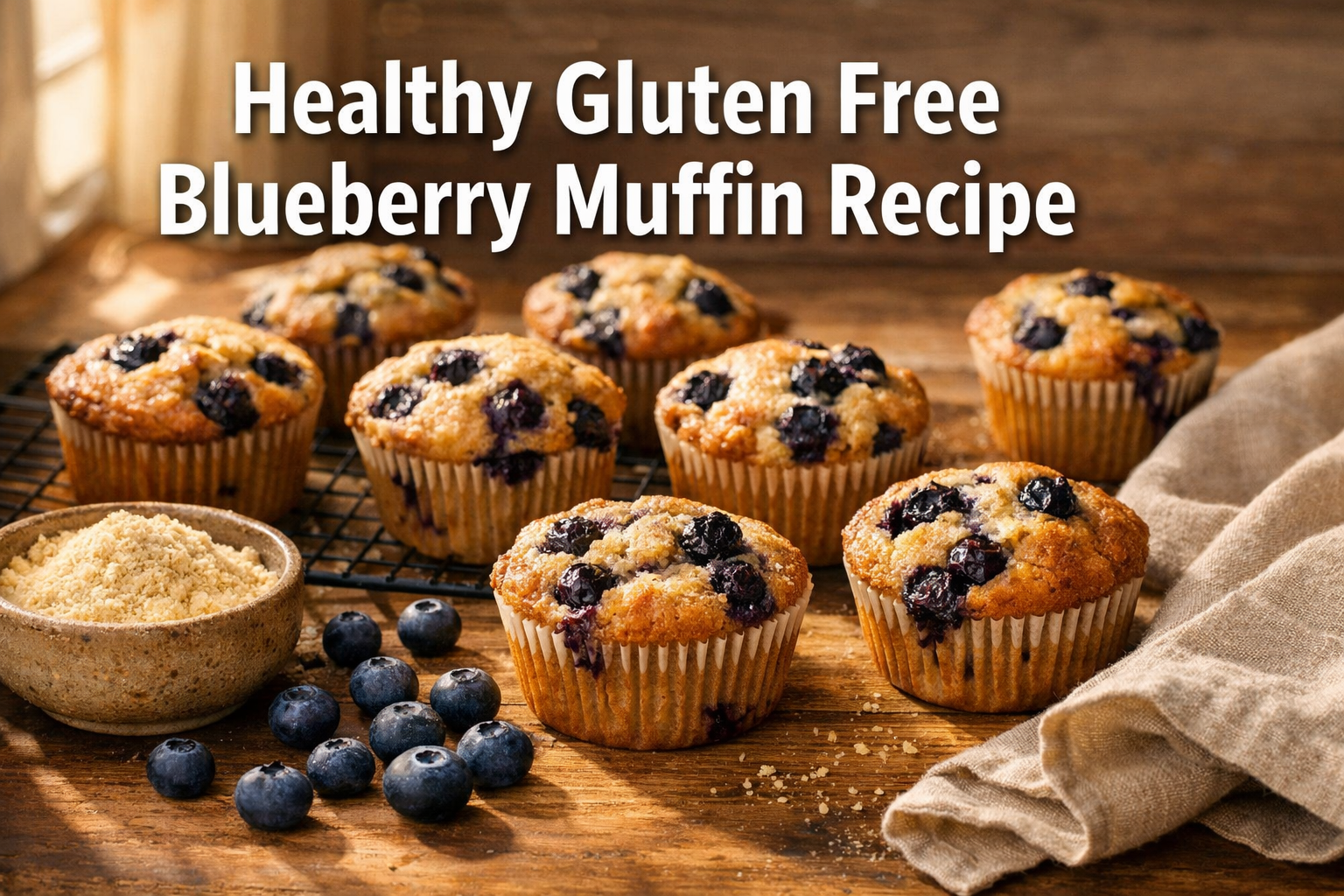 Healthy Gluten Free Blueberry Muffin Recipe